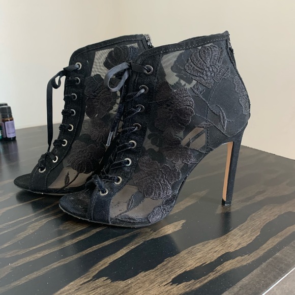 Zara Floral Lace Booties - Picture 2 of 5